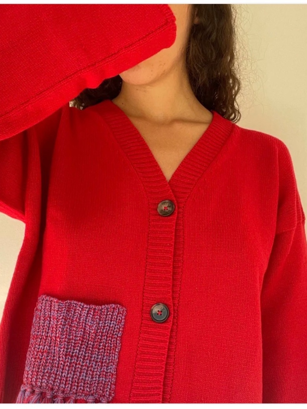 Giveh Red Melo Cardigan